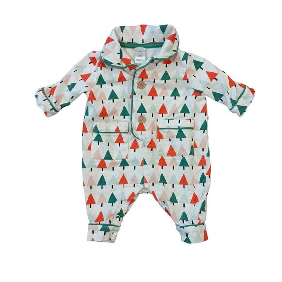 Indigo Baby Play Body Suit Tree Print - Picture 1 of 4